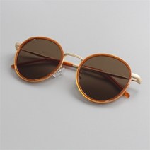 세븐제이스 남자 여자 동그란 데일리 금테 레이어드 선글라스 (4284327)