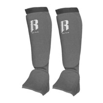 RIMSports 무에타이 정강이 보호대 프리미엄 MMA 패드 레슬링 스파링 킥복싱 가라테에 이상적인 그레이 XXS/XS, XXS / XS, Gray