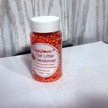 고양이 모래삽 용품 화장실 자동 100g 고양이 쓰레기 탈취제 구슬 화장실 용품 청소 흡수 애완 동 배설 냄새 Exuding 레몬 민트 아로마, 01 100g, 02 Peach flavor