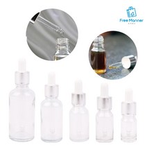투명 스포이드 유리 리필 공병, 10ml, 10병