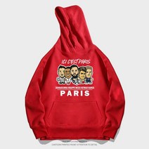 ICI CEST PARIS 파리 생제르맹 PSG 후드 티 빅사이즈 봄 가을 남자 여자 생제르망 네이마르 메시 음바페