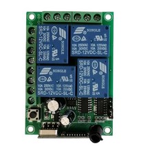 4 채널 무선 리모콘 트랜스미터 리시버 dc 12v 24v 4 채널 4ch rf 315 mhz 433 mhz, 검은색, 433MHz
