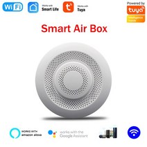 공기질측정기 이산화탄소 Tuya Wifi 스마트 에어 박스 포름 알데히드 VOC/CO2/PM2.5/온도 습도 6 In 1 센서, CHINA, Wifi Box 04