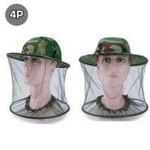 2ir2g 안전망 양봉모자 4P 모기망 모자 양봉 벌망 벌초 낚시 해충모자, ◐본제품★⊙