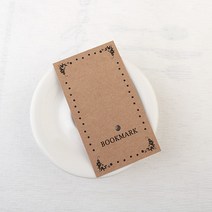 [9134-01]책갈피포장지 종이 소 6x11cm 크라프트 1팩(100개)