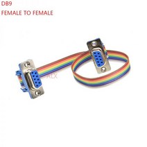 1PCS 20CM 50CM 1M DB9 암-암 케이블 D-Sub 직렬 포트 커넥터 어댑터 rs232 com 연장, 1PCS 1M