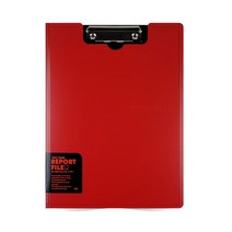 투톤레포트화일SP 235x320mm 커버클립보드 레포트파일, 레드