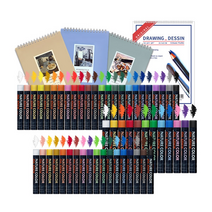 [싼딜]크레파스 오일파스텔 24색 / 스케치북, 02. 써니 컬러 크레파스 오일파스텔 18색