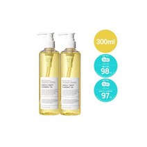 모공탄력 올인원 4종SET 체리블라썸클렌징오일+레드푸드토너+세럼+크림+쇼핑백, 카놀라 크레이지 클렌징오일 300ml 1+1