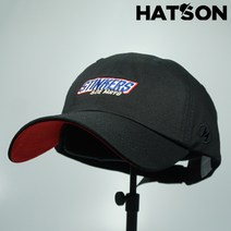 [햇츠온]J0E203BK HatsON 브랜드 남자 여자 무지 심플 레터링 스트랩 언스트럭쳐 소프트 볼캡 야구 모자 AD
