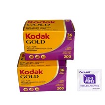 [국내발송] 코닥필름 코닥 골드200 36컷 2롤 +렌즈클리너 1p 세트