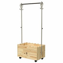 원목크라운서랍행거-이동식옷걸이수납행거 이동식행거 높이조절, 단품, 선택1:본상품선택
