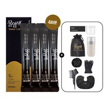 씨드비 물염색 비건 새치 홈쇼핑 동일 김혜수 염색약 4회분+염색도구, 씨드비 비건 내추럴블랙 4회분+염색도구