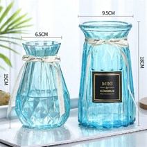 테이블리폼 유러피안 팬시 유리화병 수배 그린 뤄 식물 말린 생선 꽂다 꽃병 그릇 식당 거실인테리어 수반 1801237231, (종이접기 _쁘띠다이아몬드 )스카이