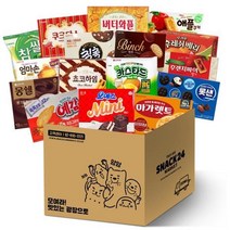 스낵24 사무실 꽝꽝 탕비실용 대용량 박스과자세트, 과자 16p, 1세트