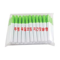 투엠 독일코팅 치간칫솔i형 50개 SSS 0.7mm 녹색, 단품
