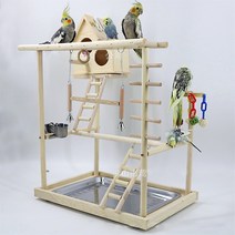 앵무새놀이터 장난감 사랑앵무키우기 앵무새산책 코뉴어 잉꼬 용품 앵무새횟대 훈련, A