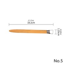 넓히다 톱니 점토 질감 도구 풀 수정 세라믹 조각 플라스틱 대나무 손잡이 도자기, 05 No.5