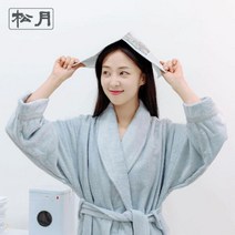 아트박스/송월타월 [송월타올] 송월 격자 가운, 진회색