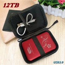 HDD USB3.0 12tb 8tb 6t ssd 외장 하드 디스크 드라이브 솔리드 하드, 8TB-블루