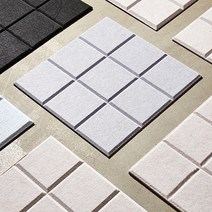 트다 흡음재 기능성 방염 인테리어 방음재 9t 600x600, 블럭모양, 벨크로증정, 화이트