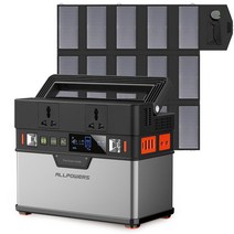new2022 2022 allpowers 휴대용 발전소 288wh 리튬 배터리 태양열 발전기 태양 전지 패널 100w 백업 공급 110v, 협력사, 우리는 태양열로 플러그