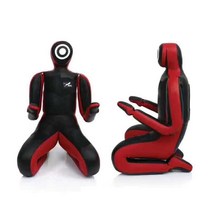 유도 주짓수 샌드백 성인 어린이 연습 인형 더미 30kg, 검은색-노랑색