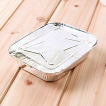 5p 롯데 알루미늄 일회용 은박 도시락 용기 17.3x14.2cm 알루미늄용기 은박용기 알미늄용기 일회용알루미늄용기 은