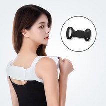 자세 보정 어깨밴드 바른핏 등밴드 라운드숄더 스트레칭, 블랙 L