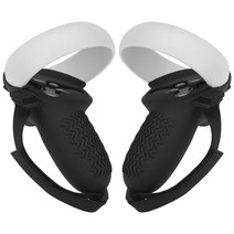 Oculus Quest 2 VR 터치 컨트롤러 케이스 용 핸드 그립 커버 오큘러스 퀘스트 핸들 슬리브 보호 스트랩 액, 04 Black 1