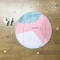 364days 먼지없는 사계절 원형 미니 러그 북유럽감성 미니 카페트 발매트 디자인 일러스트 그림 러그 40cm 10종