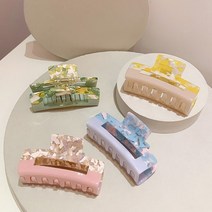 우드피카 자개 집게 머리핀 2개 1세트
