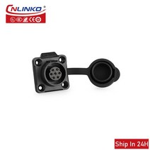 Cnlinko LP16 IP67 방수 2 3 4 5 7 8pin 케이블 와이어 플러그 소켓 솔라 용 전기 연결 전원 커넥터 469461, 14 LP-16 7pin socket