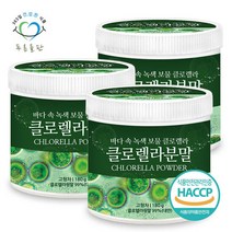 푸른들판 클로렐라 분말 가루 180gx3통 파우더 원말 엽록소, 3개, 180g