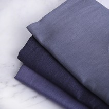 인형옷 원단패키지 블루그레이린넨