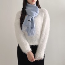 [원단 부드러움] 앙고라 날개사 브이넥 긴팔 니트(3color)