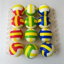 어린이 소프트 축구 농구 야구 테니스 장난감 거품 고무 스퀴즈 공 스트레스 방지 63cm 12 개, 12pcs volleyball