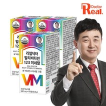 리얼닥터 멀티비타민 123 미네랄 980mgX60정 3개 6개월분+쇼핑백, 없음