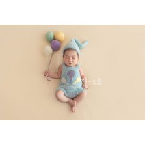 신생아 성장 촬영 의상 소품 세트 아기 본아트 풍선 셀프 사진 스냅 스튜디오, Z-225 테마 풀세트