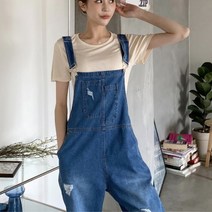 [바보사랑] 여성 청바지 데님 팬츠 바지 데일리 그브 구제 멜빵