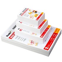 미니포토프린터 스마트폰사진인화기 5/6/7 인치 A4 잉크젯 품질 사진 용지 앨범 광택 잉크젯/레이저 프린, 06 4R 100PCS 200g