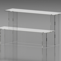 코드지(CODE-G) 투명 피규어 아크릴 스탠드 진열대 프라모델 건담 피규어 전시 장식장 데톨프 스탠드, 1개