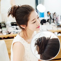 빨간머리 곱창 여우별 여성 부분가발 똥머리 붙임가발, 1개, 곱창가발_여우별_옐로우브라운_13cm(중)