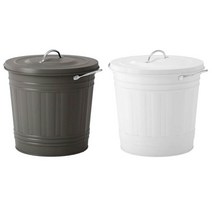 이케아 크노드 철제 휴지통 16L, 크노드 ﻿화이트 (501.717.73)
