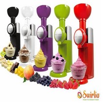 소프트 아이스크림 젤라또 기계 큰 보스 Swirlio 냉동 과일 홈 전체 자동 미니 크림 가정용 메이커, 보라색+110V+EU