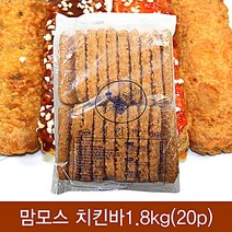 싸다구 치킨바1.8 식자재 px6개 20 냉동식품 냉장 kg 맘모스 식료품 식재료, 치킨바1.8kg(20p)x6개