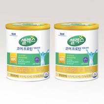 셀렉스 코어 식물성 프로틴 락토프리 304g 분리유청 단백질 2개 박세리