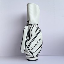 골프백 남녀공용 PU 가죽 방수 경량 캐디백 스탠다드 가방 케디백, 렉서스-화이트