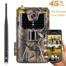 트레일카메라 4K 라이브 비디오 앱 트레일 카메라 클라우드 서비스 4G 36MP 사냥 셀룰러 모바일 무선 야생, 한개옵션0