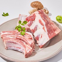 친절정육점 최상급 등갈비 로인립(바베큐용 쪽갈비용)1kg 캠핑고기, 1개, 쪽갈비용(1kg)